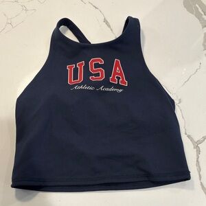 Navy USA Athletic Academy Tank Top
